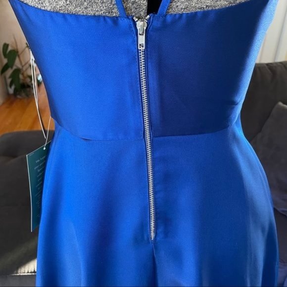 FLASH SALE!! NWT SIZE 1 ROYAL BLUE FORMAL V-NECK BALLGOWN PROM DRESS - Picture 8 of 11